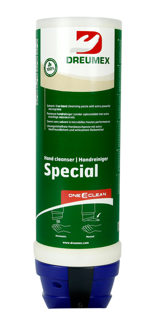 Handreinigerdispenser Dreumex One2clean blauw
