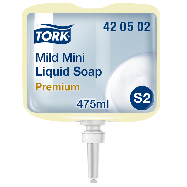 Hand soap Tork S2 liquid skin-friendly perfumed light yellow 475ml 420502
