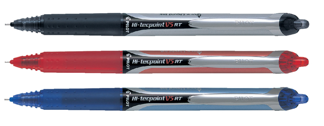 Hi-Tecpoint V5 RT - Liquid Ink Rollerball - Black - Fine Tip