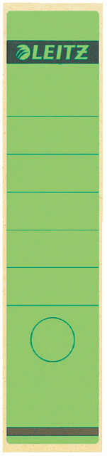 Spine labels Leitz PC-printable  for Standard Lever Arch Files 62x285mm green 10 pieces