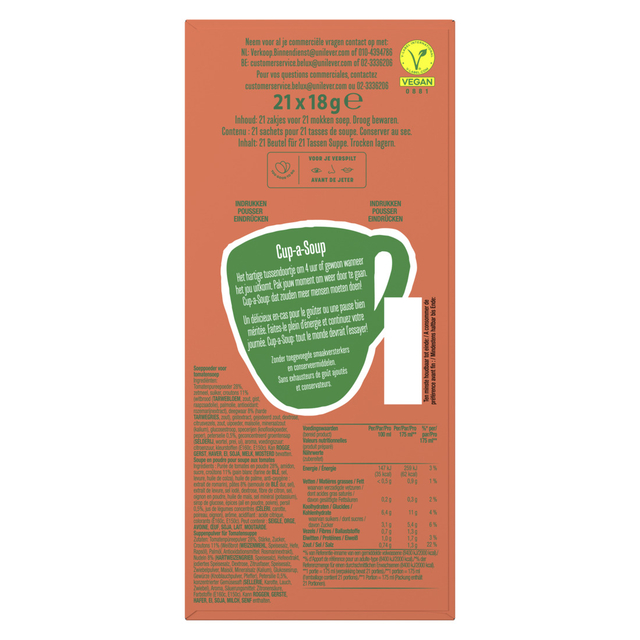 Cup-a-Soup Knorr tomaat 21x175ml