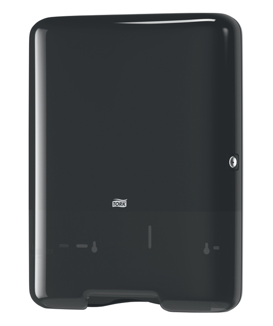 Hand towel dispenser Tork H3 Elevation for C-fold and Z-fold black 553008