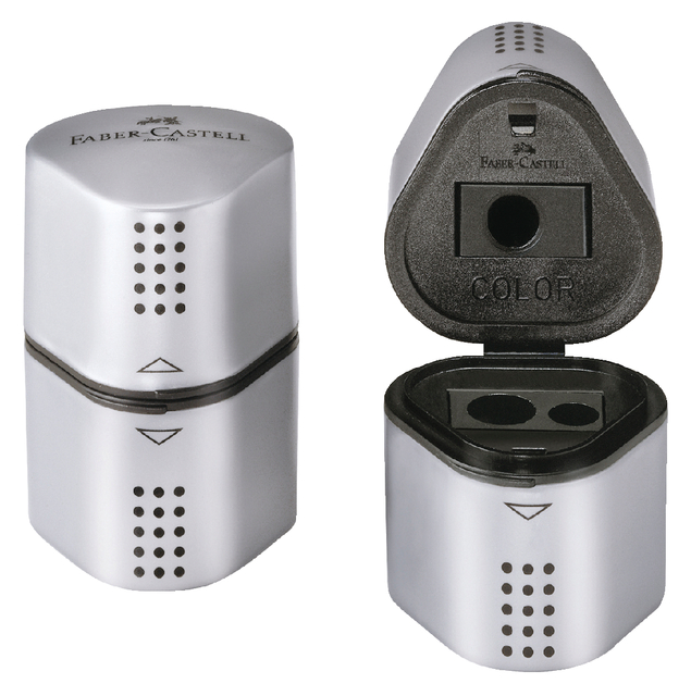 Sharpener Faber Castell GRIP 2001 Trio silver