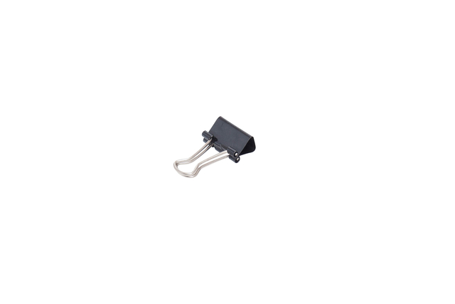 Papierklem MAUL 213 foldback 16mm capaciteit 5mm zwart 12 stuks