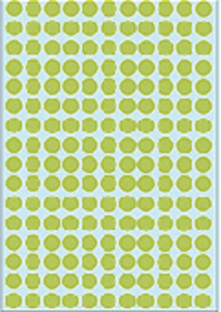 Multi-purpose labels / colour dots, Ø 8 mm, round, green, permanent adhesion, f