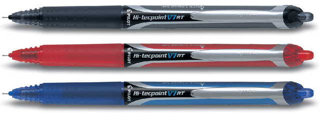 Hi-Tecpoint V7 RT - Liquid Ink Rollerball - Black - Medium Tip