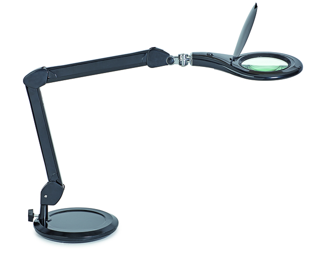Loeplamp MAUL Makro LED met voet lens 144 cm2 zwart