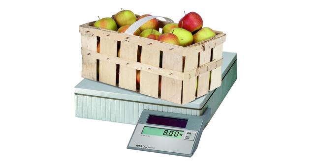 Pakketweger MAUL Parcel S weegplateau 30x30cm solar 50 kg