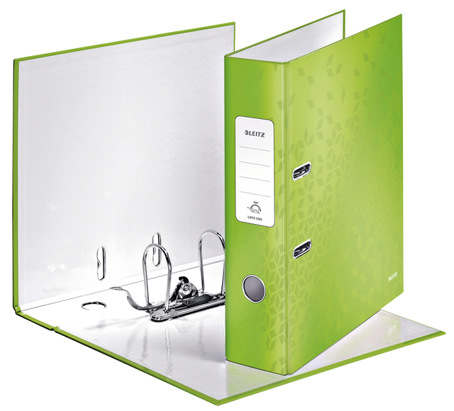 Lever arch file Leitz  WOW 85mm A4 Laminated green