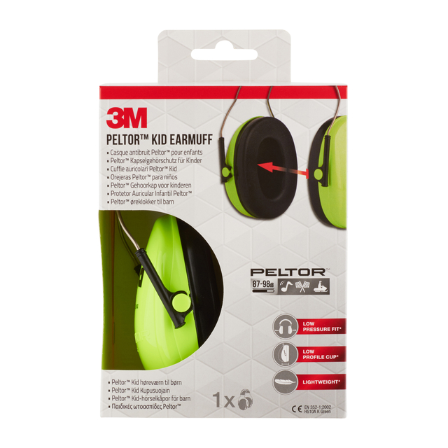Earmuffs  3M Peltor for Children H510AK (87-98 dB) Neon Green