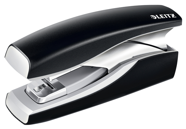 Stapler Leitz NeXXt Softpress Flat Clinch 30 sheets black