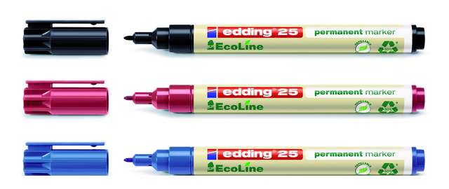 Viltstift edding 25 EcoLine rond 1mm rood