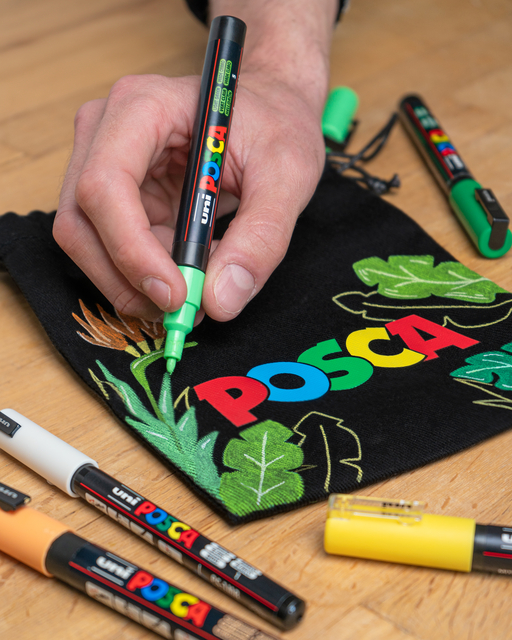 Paintmarker Uni POSCA PC7M breed assorti set à 8 stuks