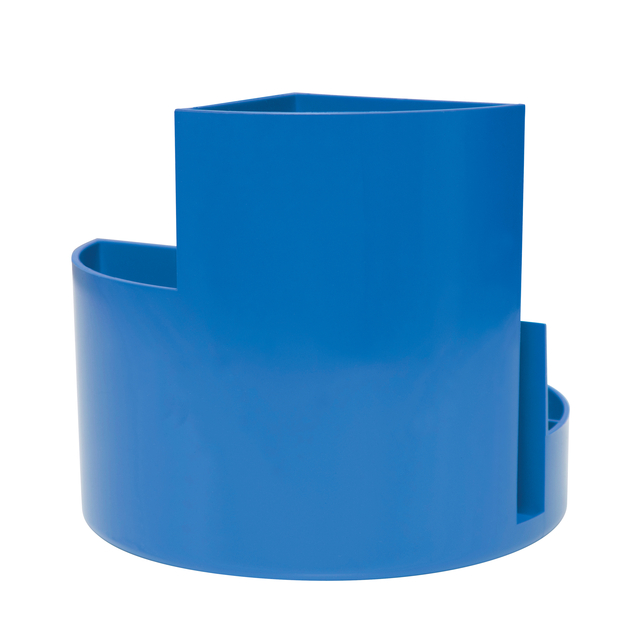 Pennenkoker MAUL roundbox Blauwe Engel recycled 6 vaks blauw