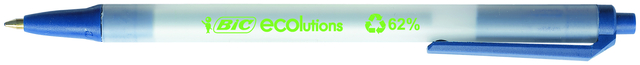 Balpen Bic Ecolutions medium blauw
