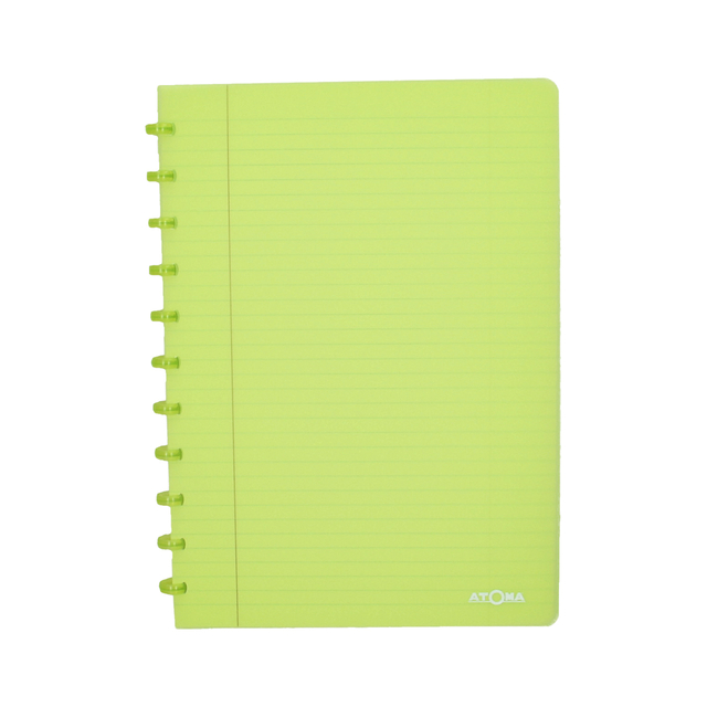 Schrift Atoma A4 blanco 144blz 90gr PP transparant assorti