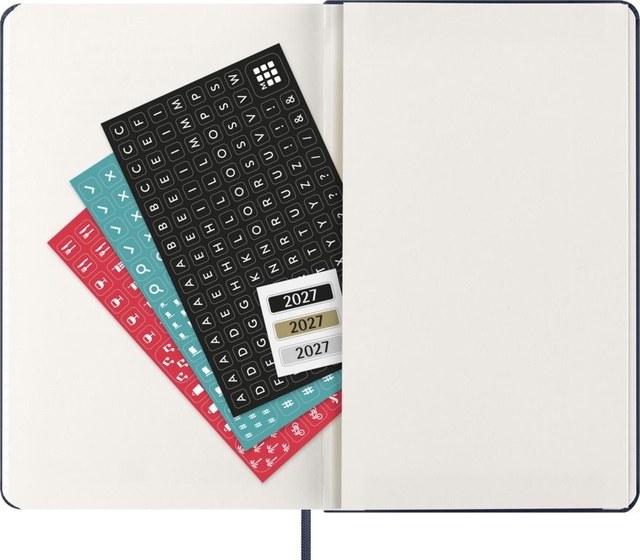 Agenda 2027 Moleskine 12M Planner Weekly 7dagen/1pagina large hc sapphire blue