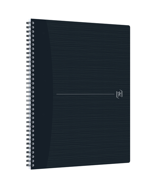 Spiraalblok Oxford Origin A4+ ruit 5x5mm 140 pagina's 80gr zwart