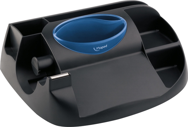 DESK ORGANISER MAPED ESSENTIALS GREEN BLACK