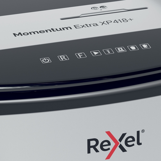 Papiervernietiger Rexel Momentum Extra XP418+ snippers 4x35mm