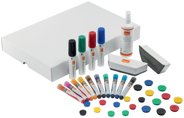 Whiteboard accessoire kit Nobo Move & Meet 37 stuks