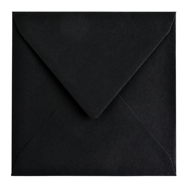 Envelop Papicolor 140x140mm ravenzwart pak à 6 stuks