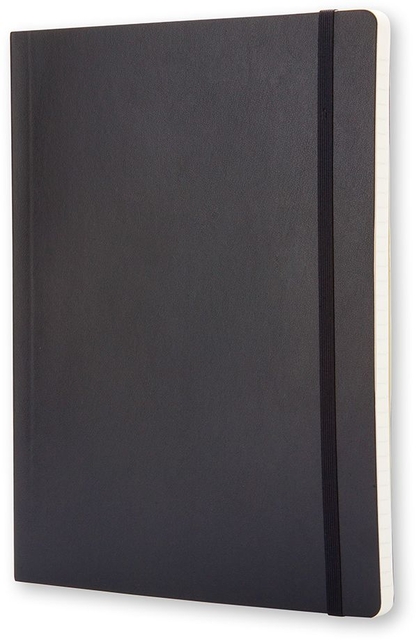 Notitieboek Moleskine XL 190x250mm lijn soft cover zwart