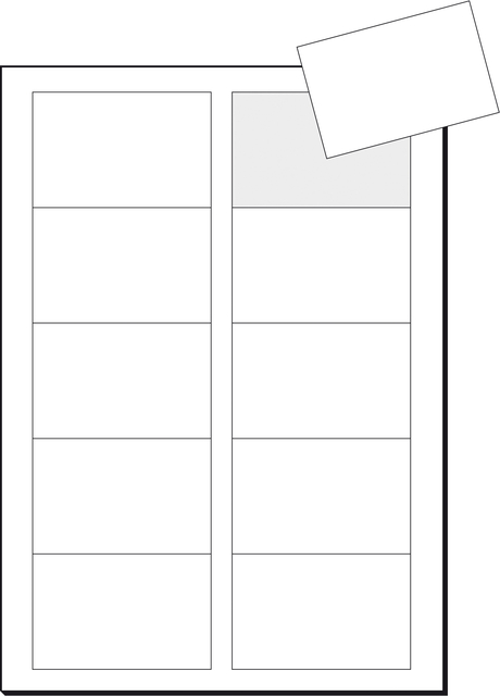 Business cards Sigel 3C 225grs white 100 pieces