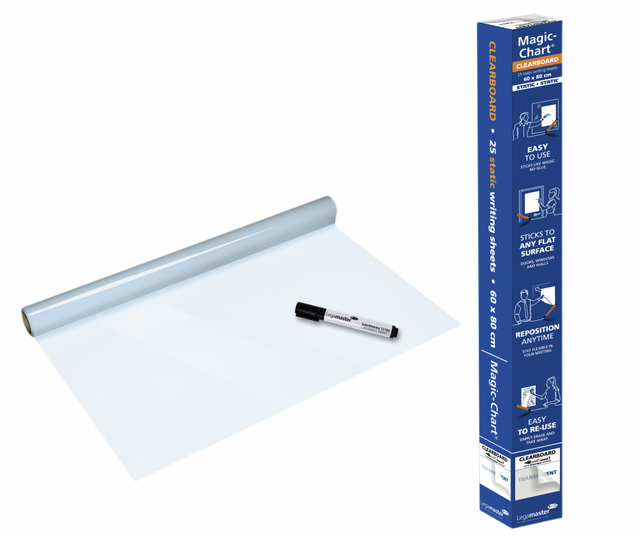 Legamaster Magic-Chart clearboard foil 60x80cm