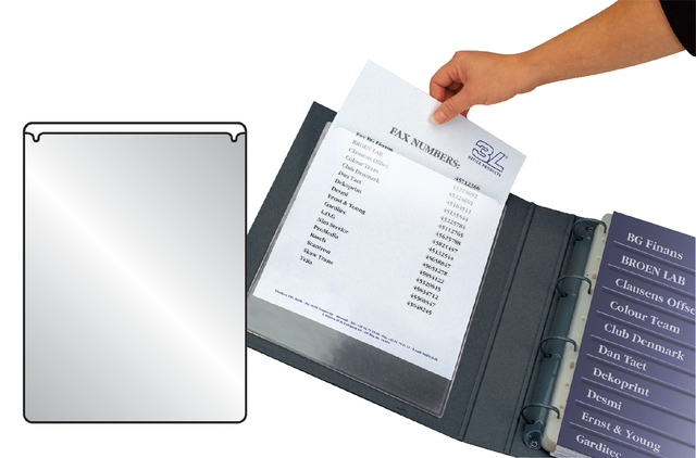 10x 3L A4 adhesive pockets,  short side open