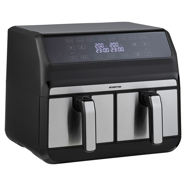 Airfryer Inventum 2 x 4 liter 1700 watt zwart/rvs
