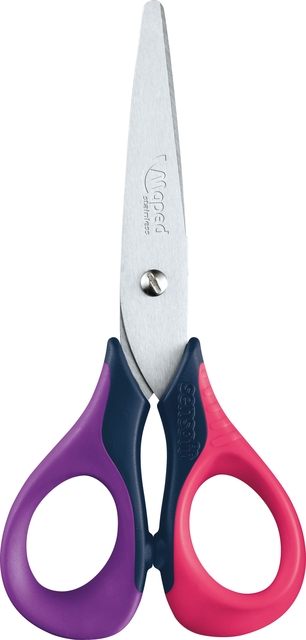 KIDS SCISSORS MAPED 130MM SENSOFT ASS