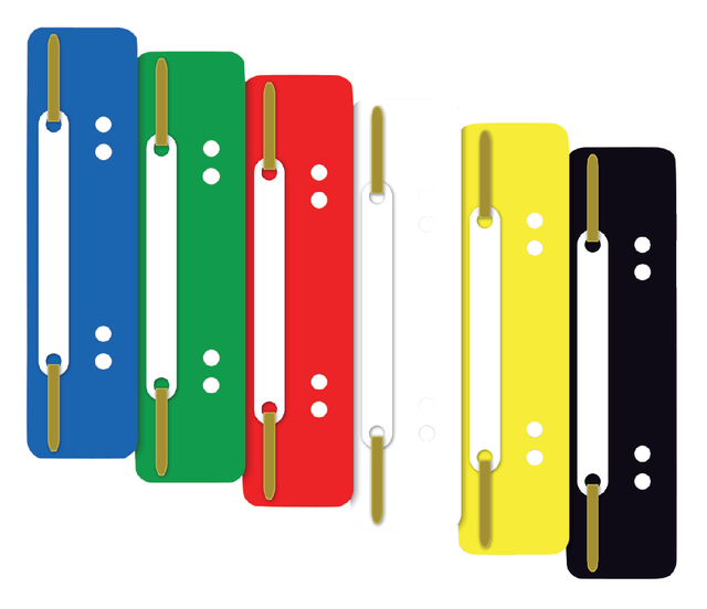 Filing strips Kangaro PP A5 2 holes 100 pieces assorted