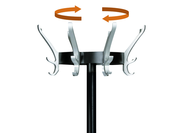 Unilux Cypres Coat Stand Black