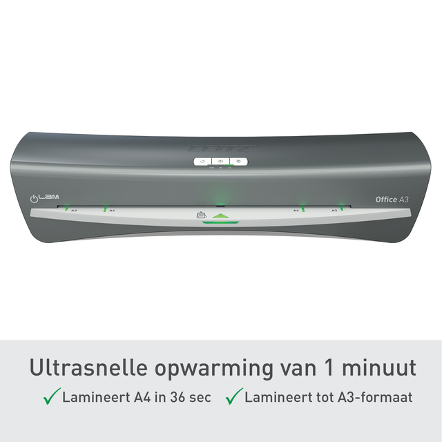 Lamineermachine Leitz iLAM Office A3 zilver