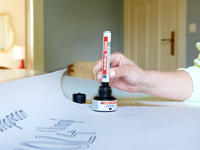 edding 3000 permanent marker black