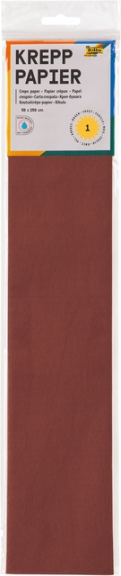 Crêpepapier Folia 250x50cm nr161 kastanjebrui