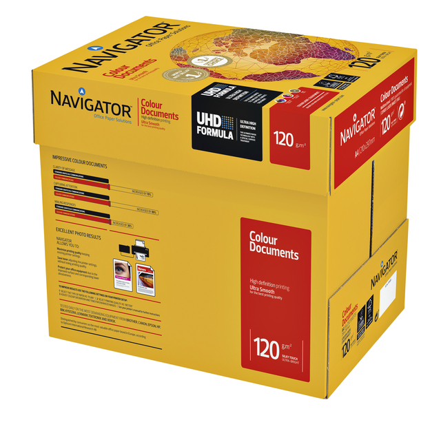 Copy paper Navigator Colour Documents A4 120gr white 250 sheets