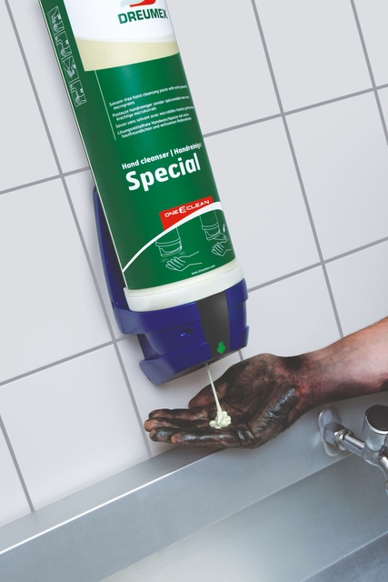 Handreinigerdispenser Dreumex One2clean sensor blauw