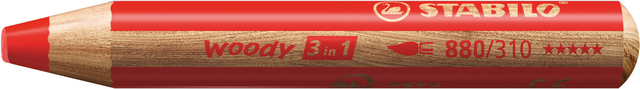Kleurpotloden STABILO 882 woody 3 in 1 incl 2 slijpers classpack 48st
