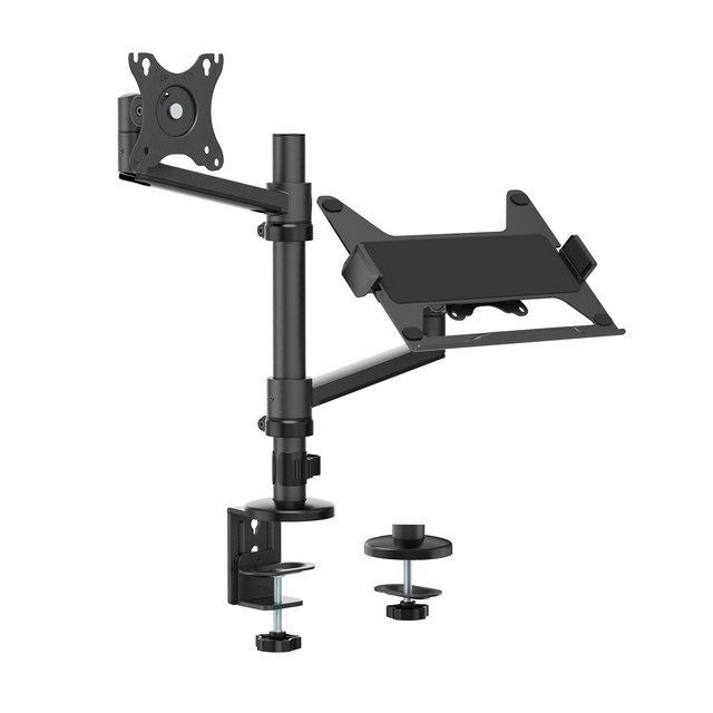 Monitorarm + laptophouder Neomounts NEXT DS20 17-27'' zwart