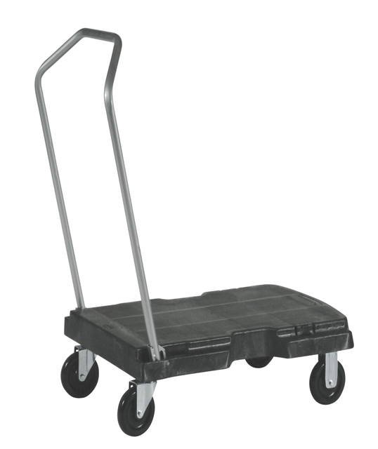 Transportkar Rubbermaid Triple Trolley inklapbaar 227kg zwart