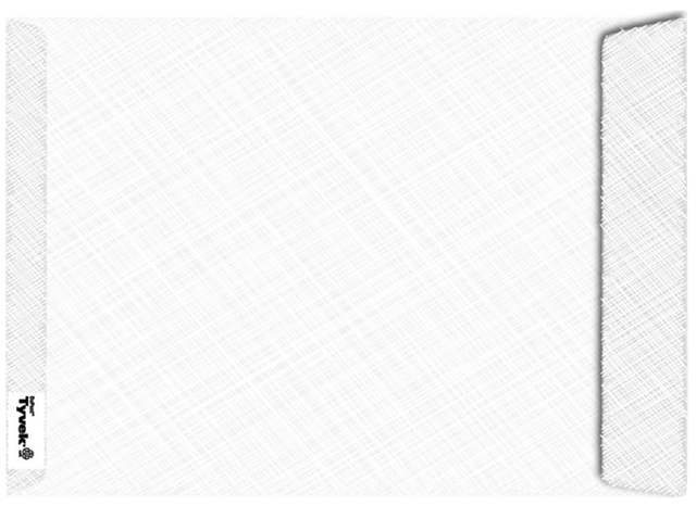 Gusset Pocket 262x371x38mm Tyvek 55gsm