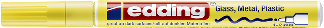 Viltstift edding 751 lakmarker rond 1-2mm pastel geel