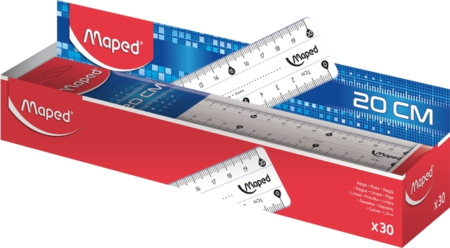 RULER MAPED CLASSIC 20CM