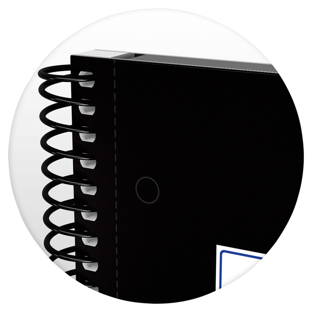 Notitieboek Oxford Classic Europeanbook A4+ 4-gaats ruit 5x5mm 80vel zwart