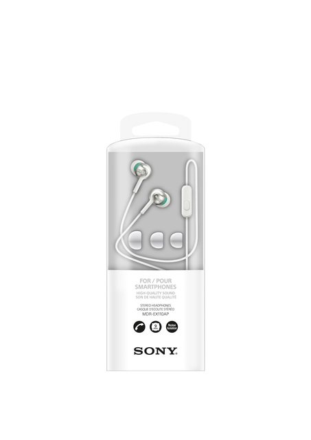 Oortelefoon Sony in-ear EX110 9mm wit
