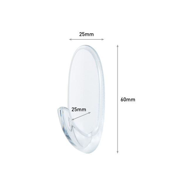 Crochet Command medium oval incl. mounting strip 2 pieces