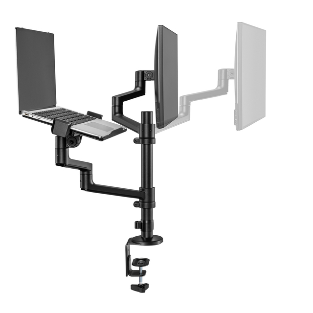 Monitorarm + laptophouder Neomounts NEXT DS20 17-27'' zwart