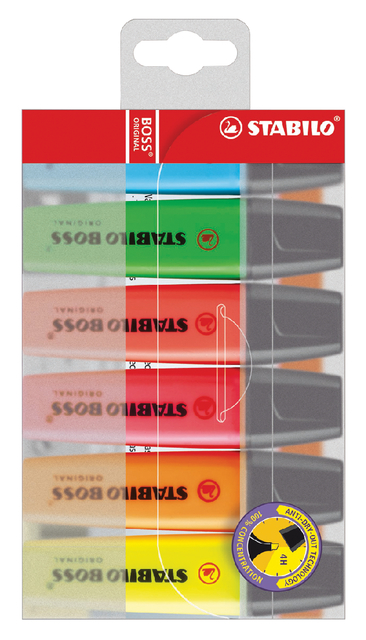 Stabilo Boss Highlighter Asst 70/6 Pk6